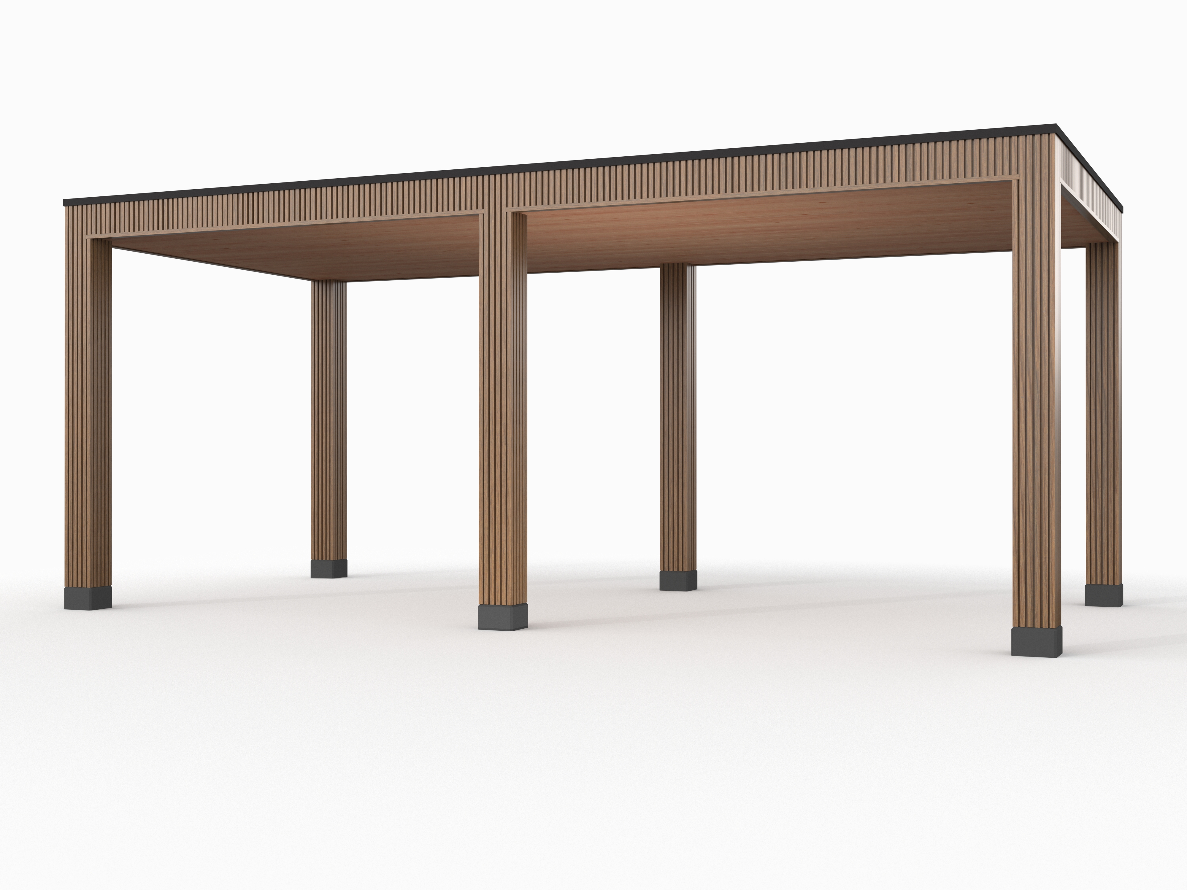 Douglas overkapping, 600 x 300, Westwood Rhombus Teak - Afbeelding 1